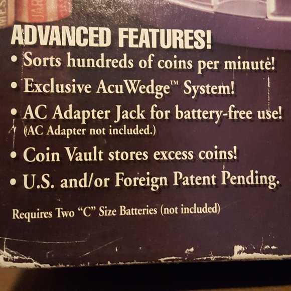 Easy Money Coin Sorter. Battery Operated. 1990's **READ** - Picture 3 of 10